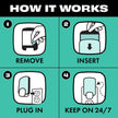 STEM Flying Insect Light Trap Kit, Fruit Fly Trap for Indoor Use, Effective Insect Control for Home, Drain Fly & Fungus Gnat Control, Insecticide-Free Plug-in Device, 1 Device + 2 Cartridges 🍁 All In One Marketplace Canada