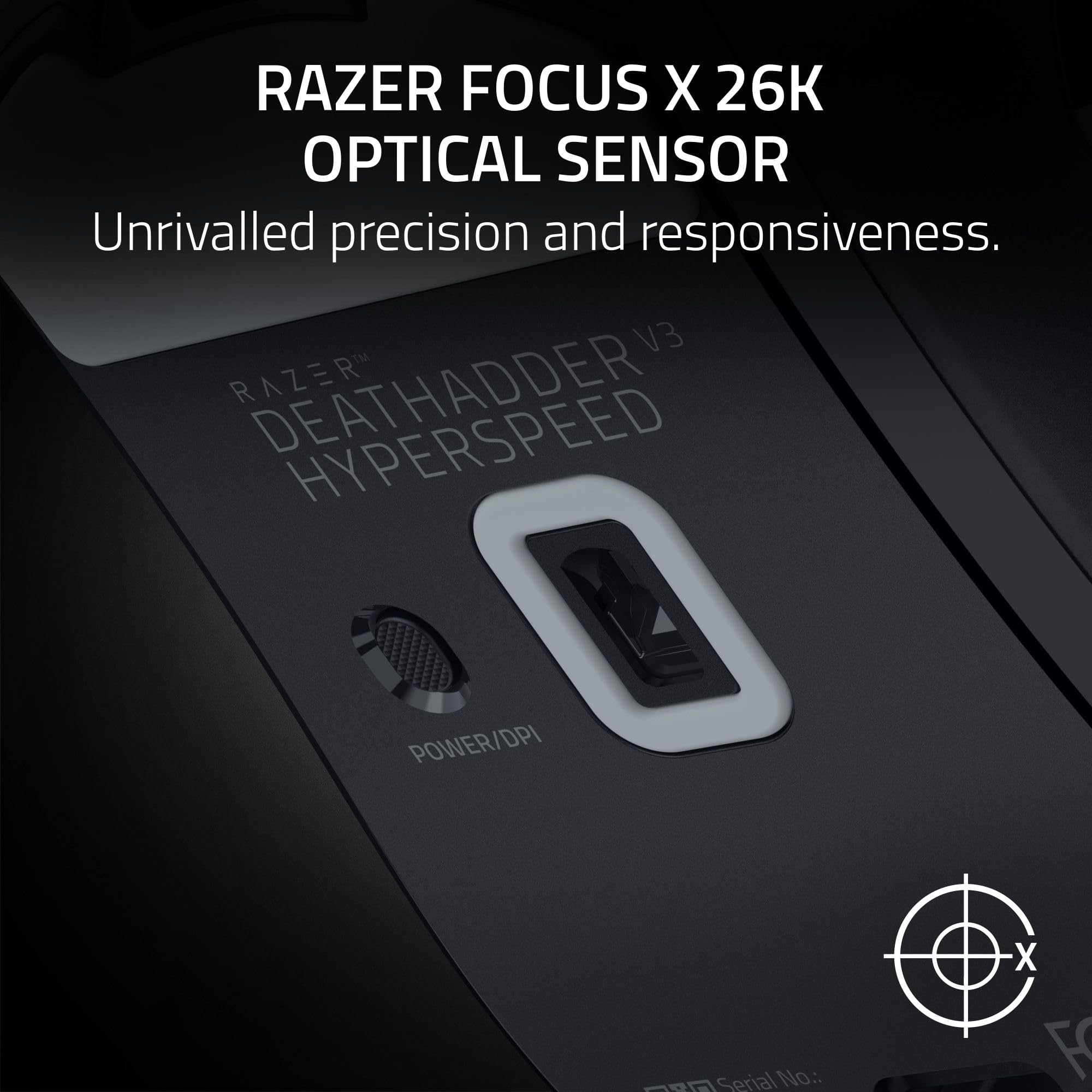Razer DeathAdder V3 HyperSpeed Wireless Gaming Mouse: 55g Lightweight - USB C Charging - Up to 100 Hr Battery - Advanced 26K Optical Sensor - Gen 3 Optical Switches - 8 Programmable Controls - Black 🍁 All In One Marketplace Canada