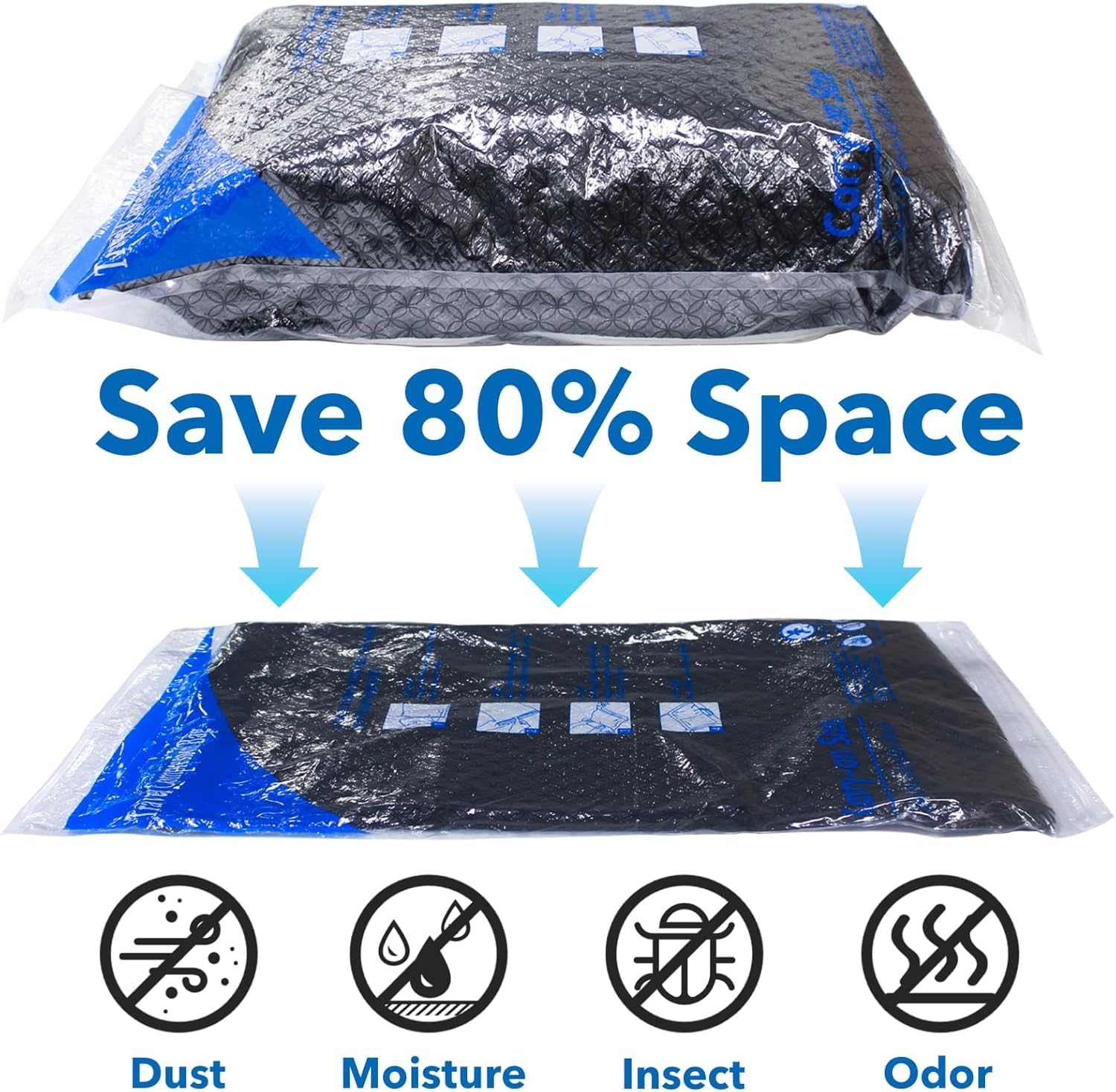 16Pack Vacuum Travel Bags with Portable Electric Pump,(2J/2L/2M2S/4 ROLLER BAG/4 SMALL ROLLER BAG),Travel Vacuum Bag with Pump, vacuum seal bags for clothing travel 🍁 All In One Marketplace Canada