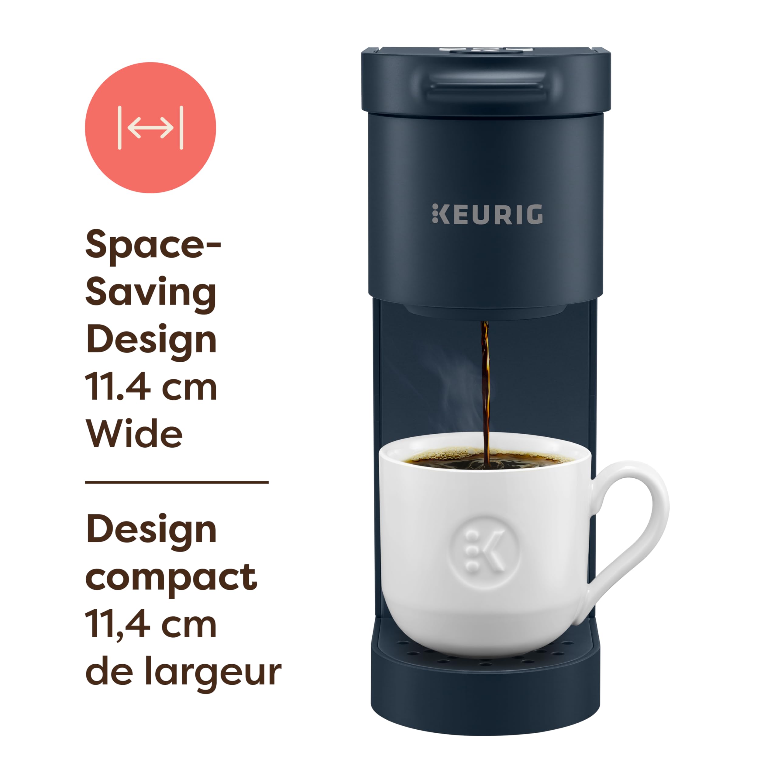Keurig K-Mini Go Single Serve K-Cup Pod Coffee Maker, Navy 🍁 All In One Marketplace Canada