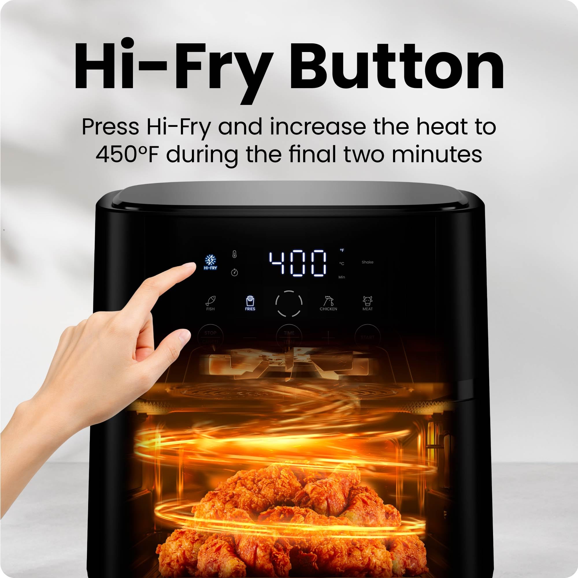 Chefman Air Fryer – 4 QT Compact Airfryer for Quick & Easy Meals, Features Hi-Fry Technology for Extra Crisp, Easy-View Window, Touch Controls with 4 Presets, Nonstick & Dishwasher Safe Basket - Black 🍁 All In One Marketplace Canada