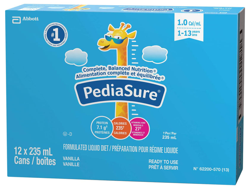 PediaSure, Formulated Liquid Diet, Vanilla, 12 count, 2820 mL 🍁 All In One Marketplace Canada