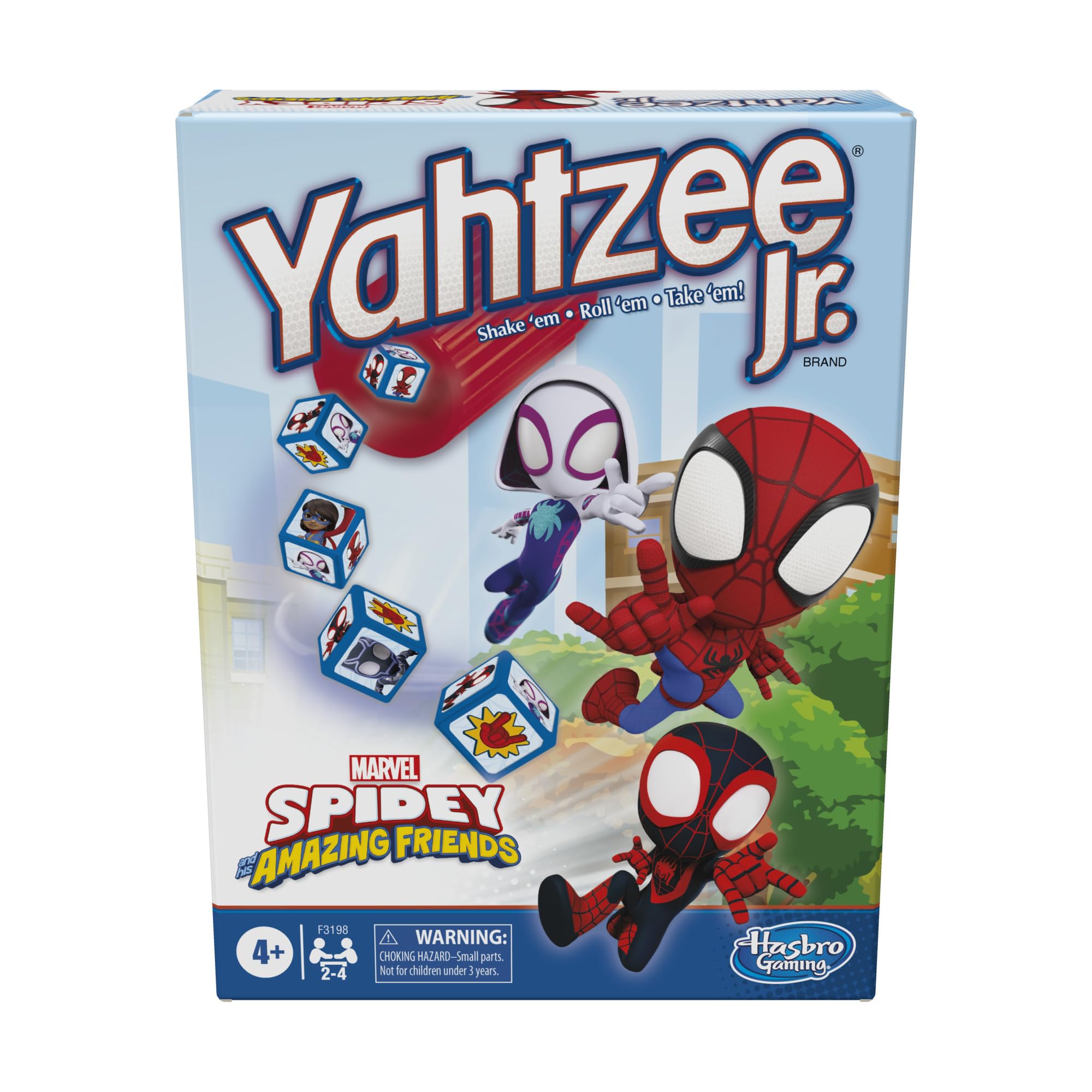 Hasbro Yahtzee Jr.: Marvel Spidey and His Amazing Friends Edition Board Game for Kids Ages 4 and Up, Counting and Matching Game for Preschoolers, English 🍁 All In One Marketplace Canada