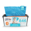 Diaper Genie Easy Roll Refill with 18 Bags - for the Diaper Genie Signature and Platinum pails | Lasts Up to 5 Months or Holds Up to 846 newborn Diapers Per Refill blue 1 Count 🍁 All In One Marketplace Canada