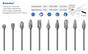 Sworker 10Pcs 1/8