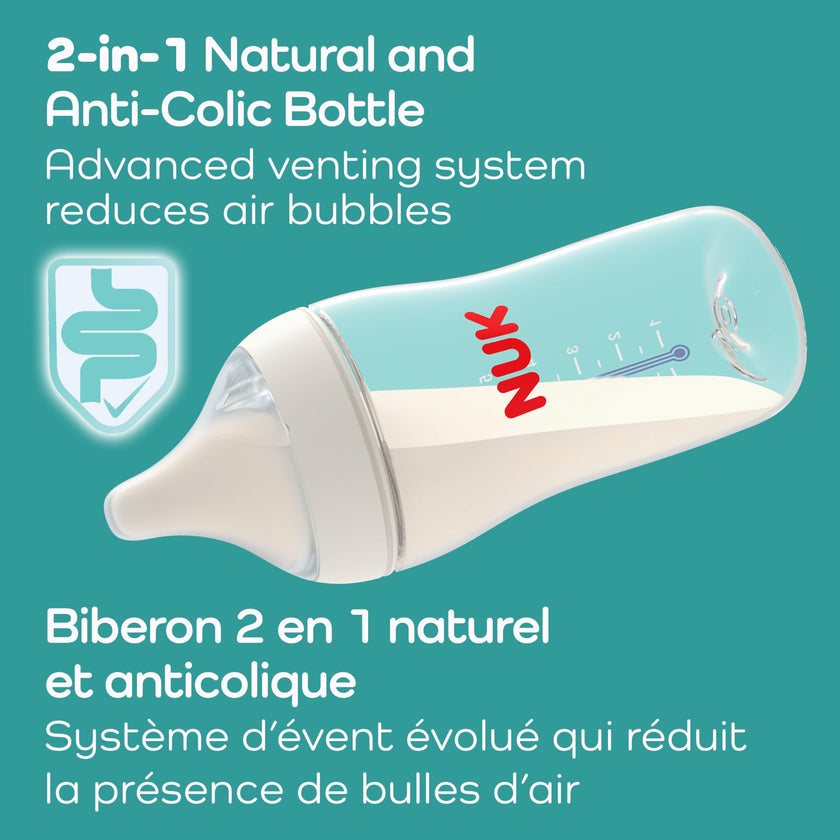 NUK Perfect Match Gift Set with 4 Baby Bottles, 2 Extra Nipples and 1 Pacifier 🍁 All In One Marketplace Canada