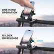 Miracase Bike Motorcycle Phone Holder, [1s Quick Lock] Bicycle Phone Mount Handlebar Cell Phone Clamp for Scooter, Compatible with iPhone Samsung Google 🍁 All In One Marketplace Canada