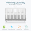 Dream On Me Synergy 5-in-1 Convertible Crib in White, Greenguard Gold Certified, BSA Certified, 3 Mattress Height Settings, Classic Nursery Furniture 🍁 All In One Marketplace Canada