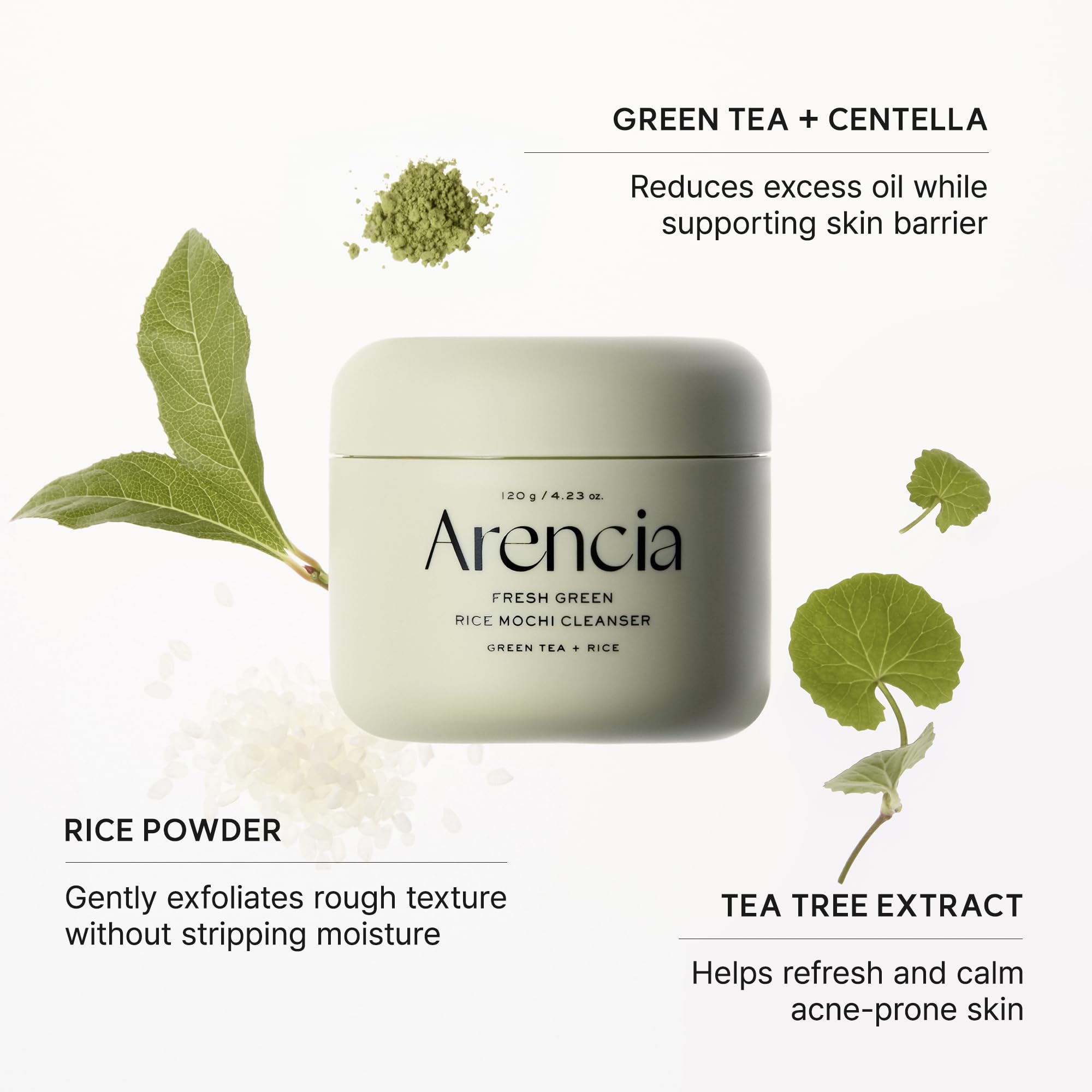 Arencia Green Rice Mochi Face Cleanser 120g 🍁 All In One Marketplace Canada