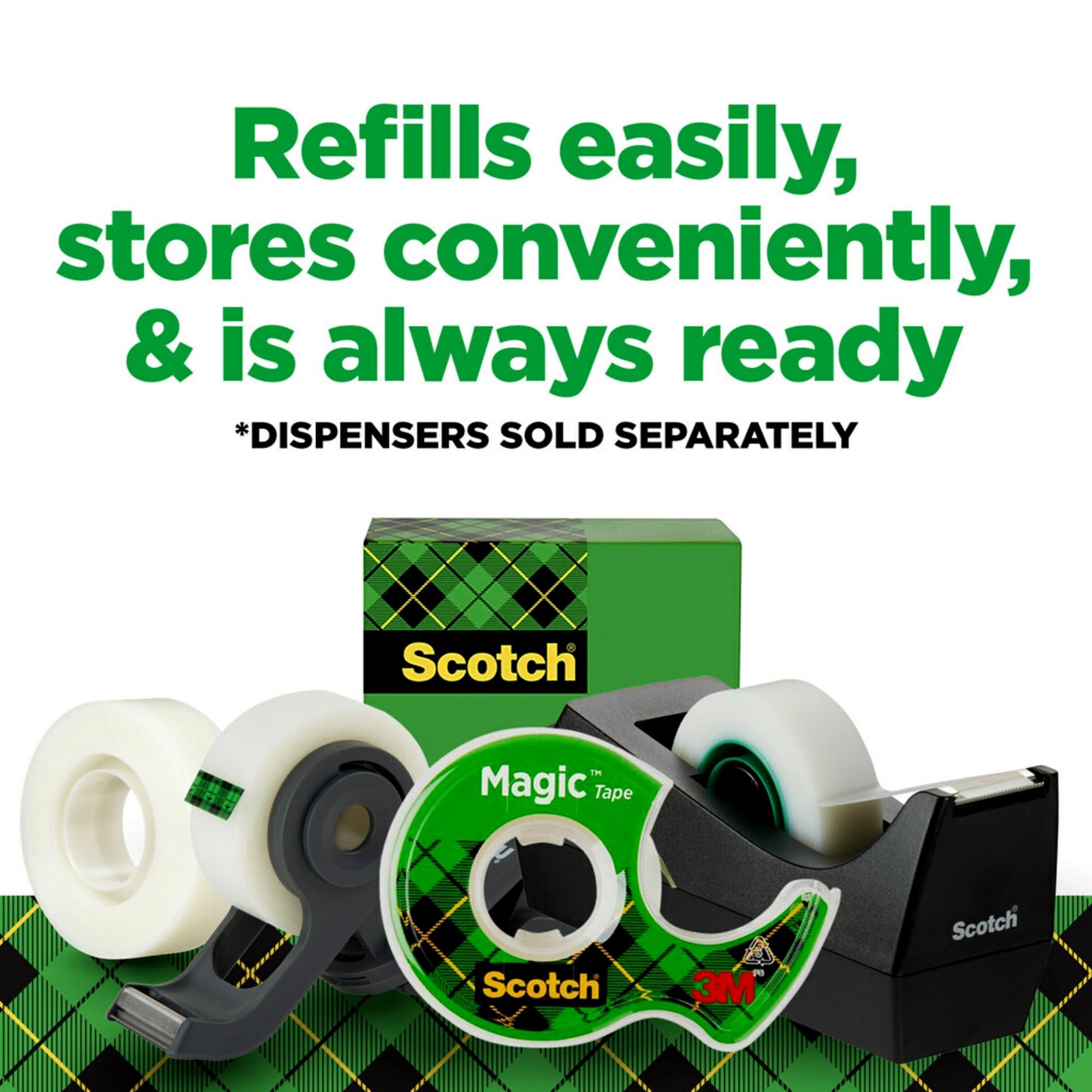 Scotch Tape Magic Tape, 19mm Wide x 25.4m, 8 Rolls 🍁 All In One Marketplace Canada