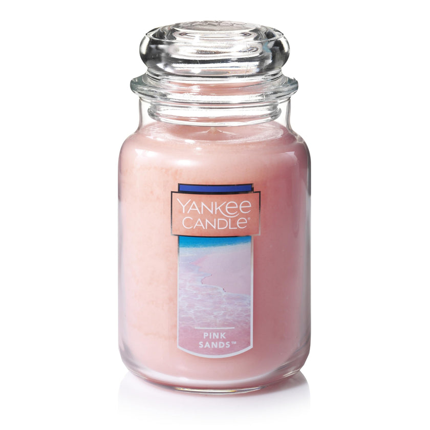 Yankee Candle Scented Candle, Pink Sands, Original Large Jar Candle, 110-150 Hours of Burn Time, 22 oz. 🍁 All In One Marketplace Canada