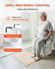 VEVOR Raised Toilet Seat with Arms, 300 lbs Load Capacity, 4-Inch Lift Height, Widened Commode Elevated Toilet Seat Riser with Padded Handles for Seniors, Elderly, Handicap, Disabled, and Adults Use 🍁 All In One Marketplace Canada