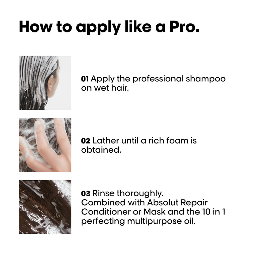 L'Oreal Professionnel Absolut Repair Shampoo, Repairing Shampoo for Dry & Damaged Hair, Restructures & Adds Shine, With Protein & Omega 9 🍁 All In One Marketplace Canada