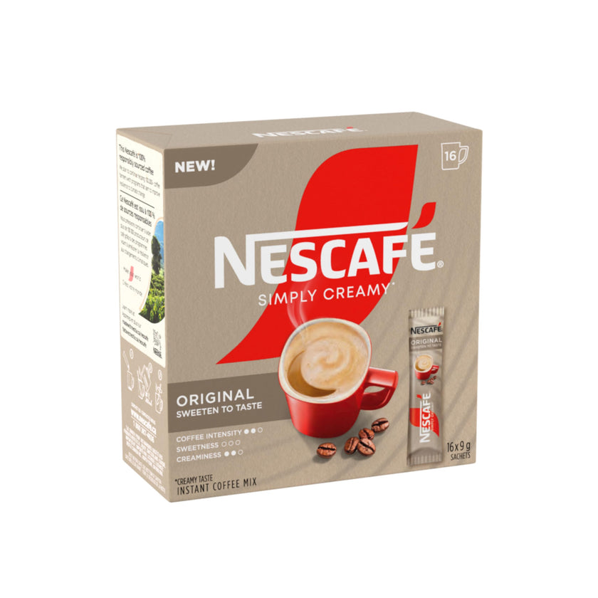 NESCAFE Simply Creamy Instant Coffee, Includes Creamer, Single Serve Sachets, 6 Boxes, 0.9 kg 🍁 All In One Marketplace Canada