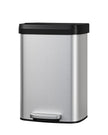 Garvee 13 gal / 50 L Stainless Steel Trash Can with Lid, Large Garbage Can for Kitchen, Rustproof Step-on Kitchen Metal Trash Bin with Liner Rim, Rear Handle, Soft Close Plastic Lid, Silver 🍁 All In One Marketplace Canada