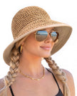 FURTALK Sun Hats for Women Handmade Summer Beach Hat Wide Brim Straw Hat Foldable Packable UPF 50 Crochet Travel Bucket Hat Kahaki 🍁 All In One Marketplace Canada