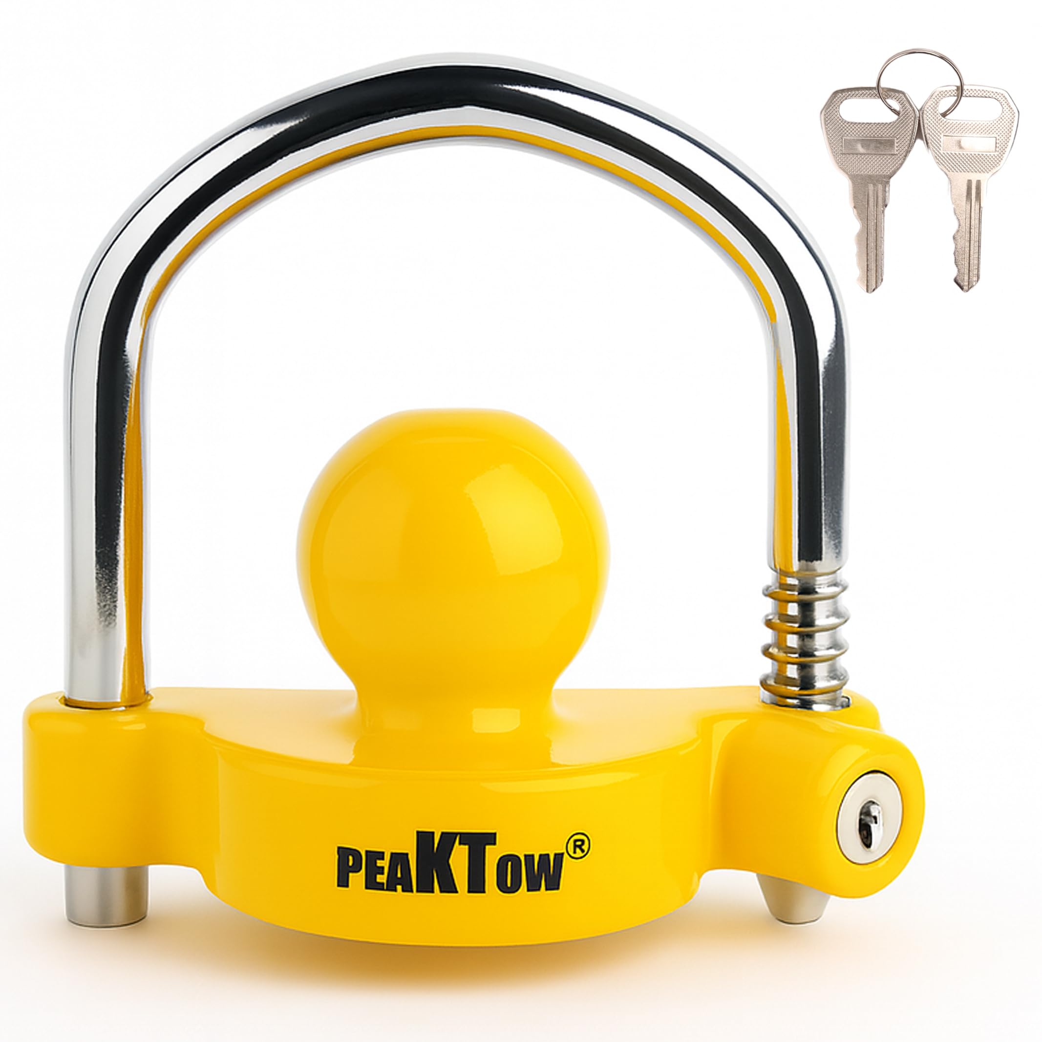 PEAKTOW PTS0002 Heavy Duty Universal Adjustable Coupler Lock Trailer Hitch Storage Security Lock Fits 1-7/8, 2, 2-5/16 Inches Couplers 🍁 All In One Marketplace Canada