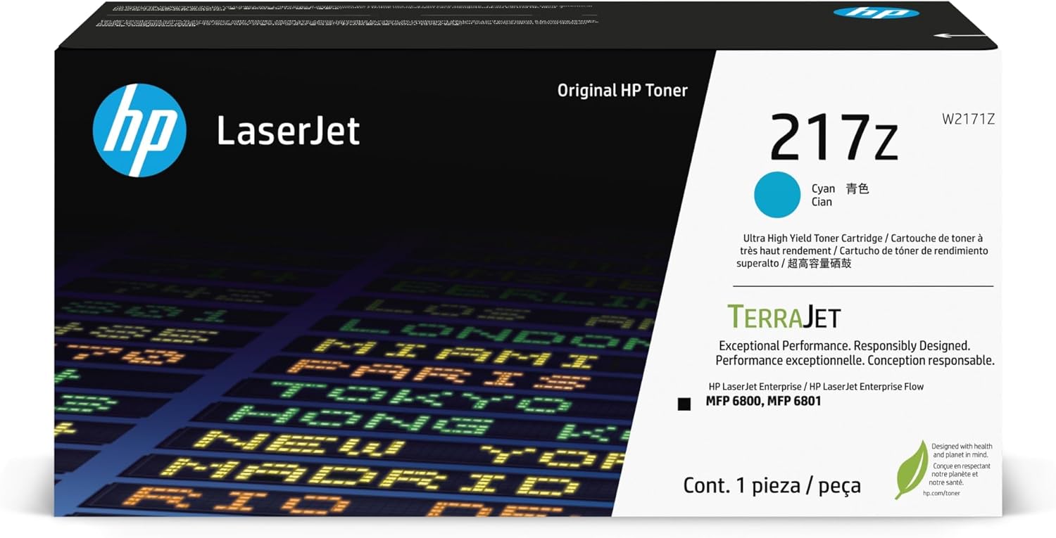 HP 217Z - High Yield - LaserJet -Cyan Toner Cartridge (W2171Z)