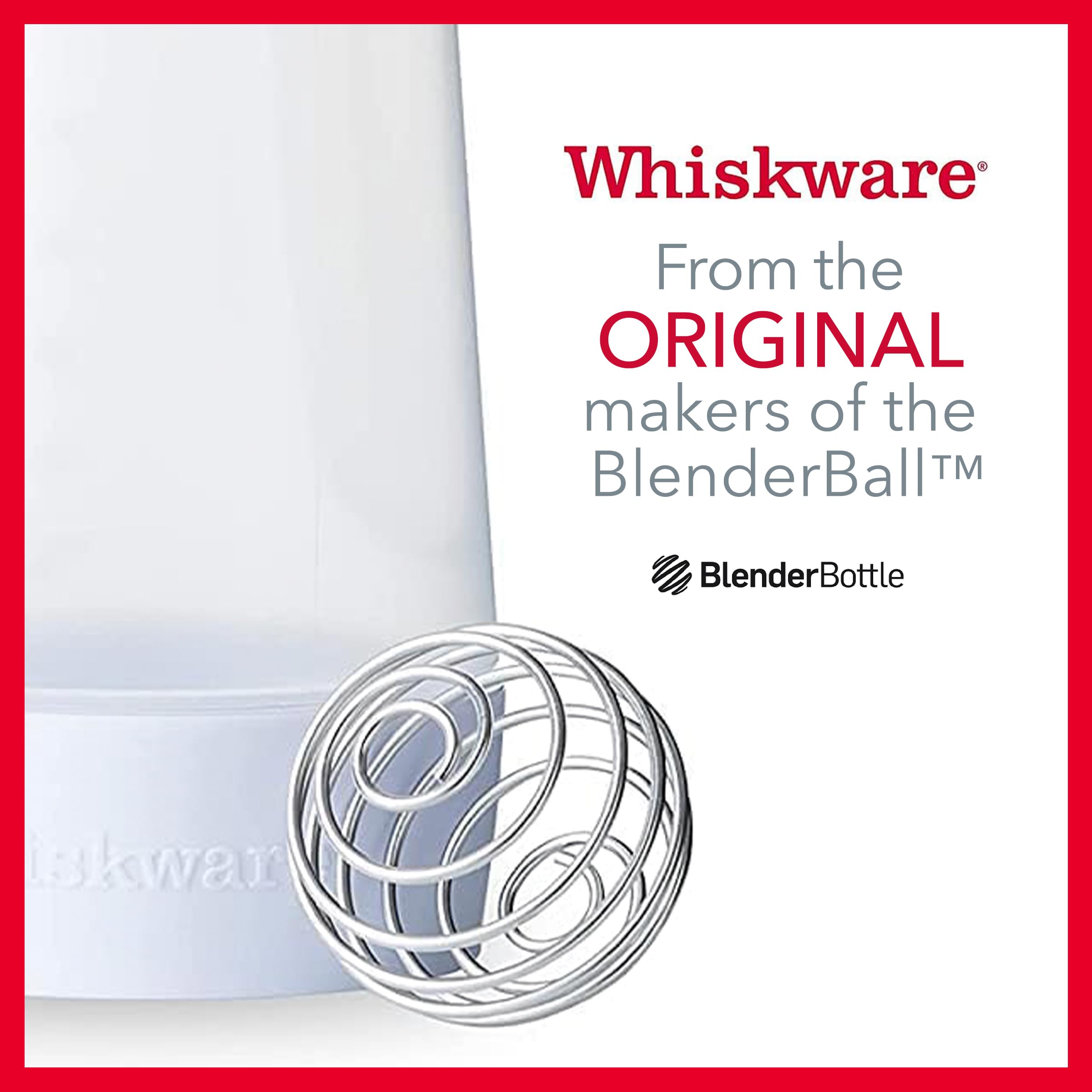 Whiskware Pancake Bottle, Batter Dispenser and Mixer with BlenderBall Wire Whisk, Durable, No-Mess, BPA Free, Dishwasher Safe, Mint 🍁 All In One Marketplace Canada