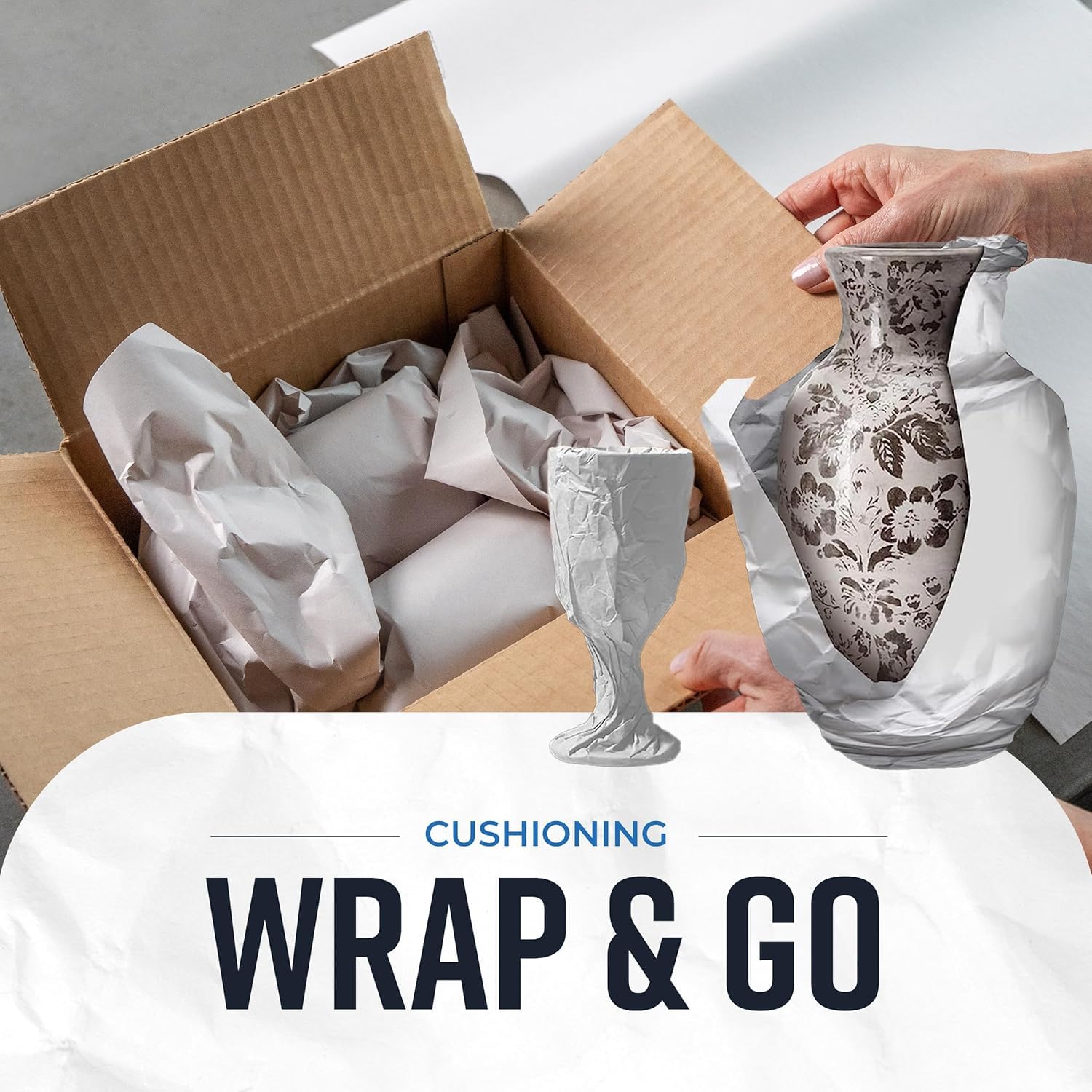 Bryco Goods Newsprint Packing Paper Sheets for Moving - 5lb - 160 Sheets - Moving & Shipping Supplies - 27