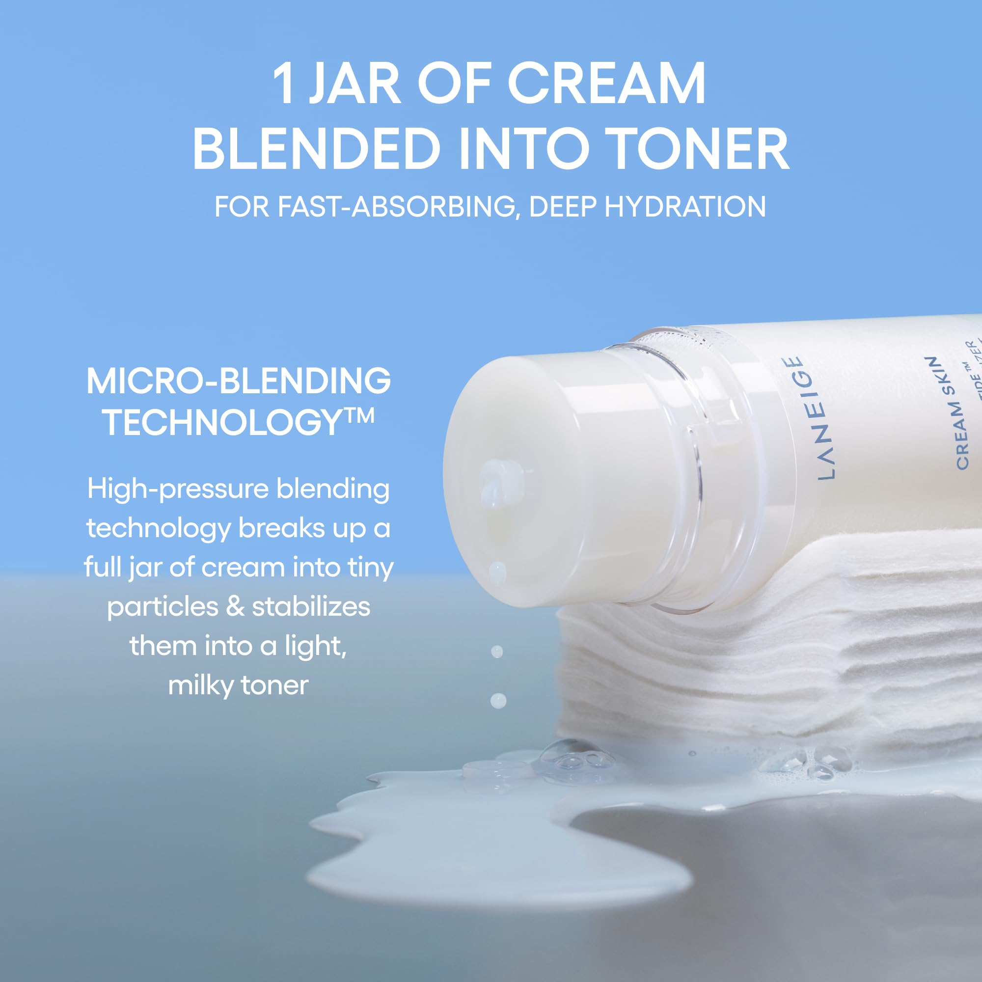 LANEIGE Cream Skin Toner & Moisturizer Mini: Lightweight Refillable Korean Milky Toner with Ceramide & Peptide for Hydration, Firming, & Barrier Support 🍁 All In One Marketplace Canada