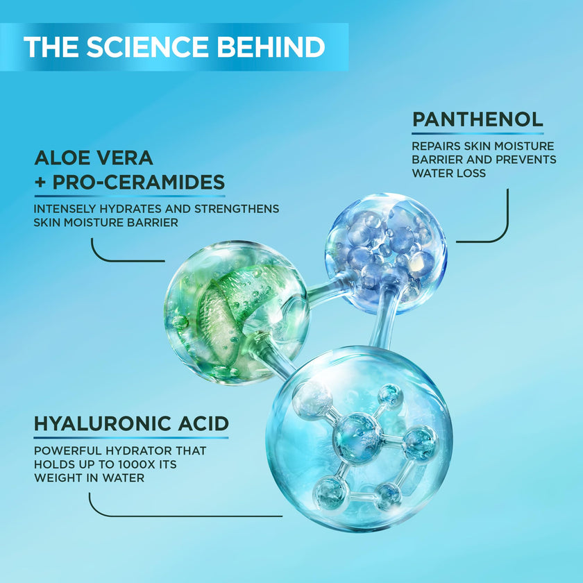 Garnier Hyaluronic Acid Face Serum, With Aloe Vera, Pro-Ceramides, Glycerin, Panthenol, Glass Skin, Reinforce Skin's Moisture Barrier, Hydrating, Replumpling, Normal To Combination, Vegan, 30ml 🍁 All In One Marketplace Canada