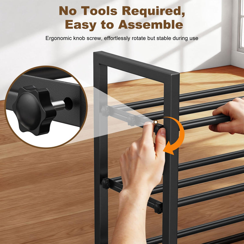Roylvan 3-Tire Expandable Shoe Rack, 17
