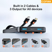 COPINK Power Bank with Built in Cables, 25000mAh Fast Charging Portable Charger,5 Output 2 Input LED Display Slim External Battery Pack for iPhone, Samsung, Android Phones, Tablets 🍁 All In One Marketplace Canada