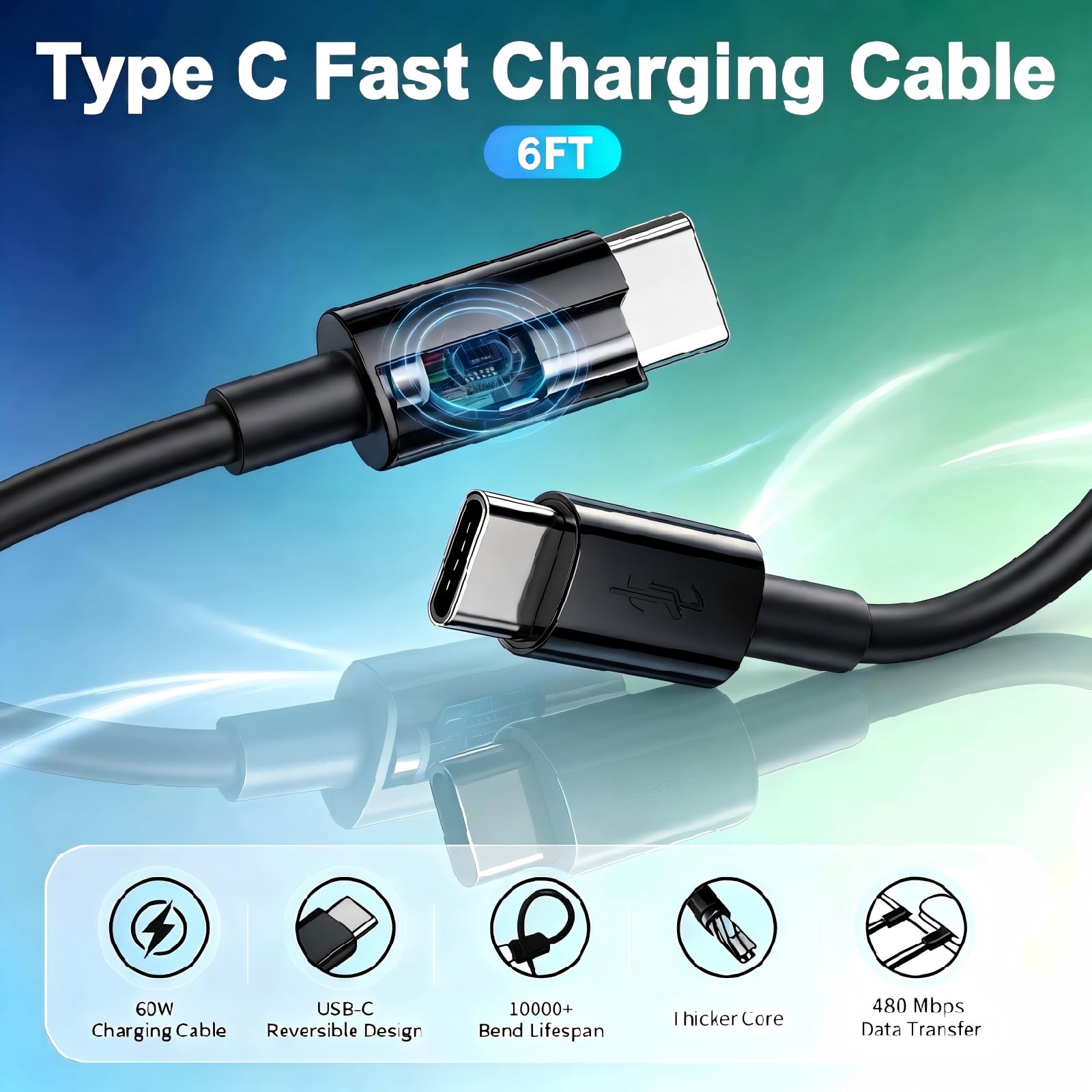 Super Fast Charger USB C, 2-Pack 45W USB C Charger with 6FT C to C Cable, Dual Port Fast Charger USB C for Samsung Galaxy S26/S25/S24/S23/S22/S21/S20/Plus/Ultra,Android,Galaxy Tablet,Phone 17/16/15 🍁 All In One Marketplace Canada