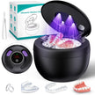 Upgraded Ultrasonic Retainer Cleaner Machine, 45kHz Ultrasonic Dentures Cleaner for Night Guards, Braces, Aligner, Toothbrush, Jewelry and More, 200ML Capacity, Black1 🍁 All In One Marketplace Canada