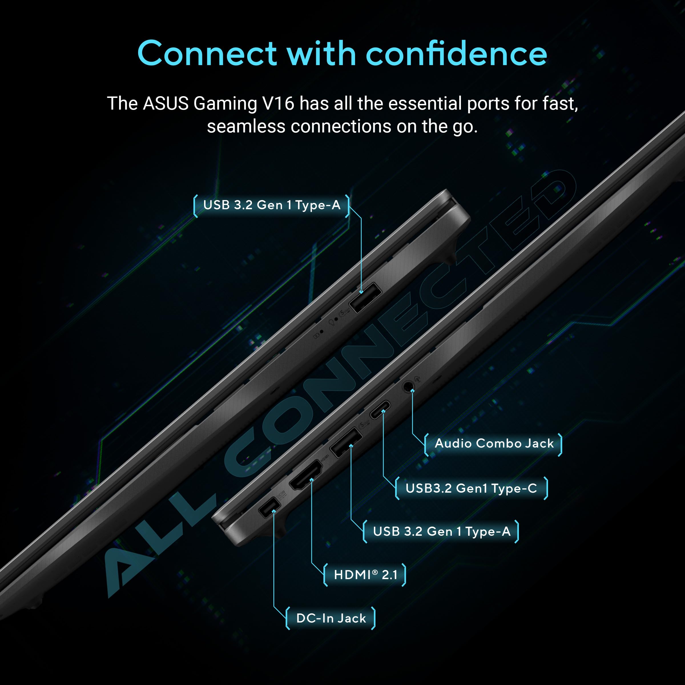 ASUS Gaming V16 Gaming Laptop, 16” 144Hz Anti-Glare Display, Intel Core 7 Processor 240H, GeForce RTX 3050, 16GB Memory, 1TB SSD, Windows 11 Home, V3607VJ-AS74-CA 🍁 All In One Marketplace Canada