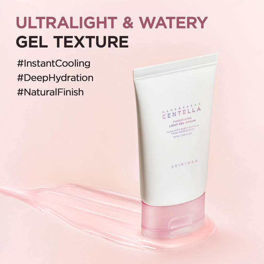 SKIN1004 Madagascar Centella Poremizing Light Gel Cream 2.53 fl.oz (75ml) | Tightens Pores | Soothes Irritated Skin 🍁 All In One Marketplace Canada