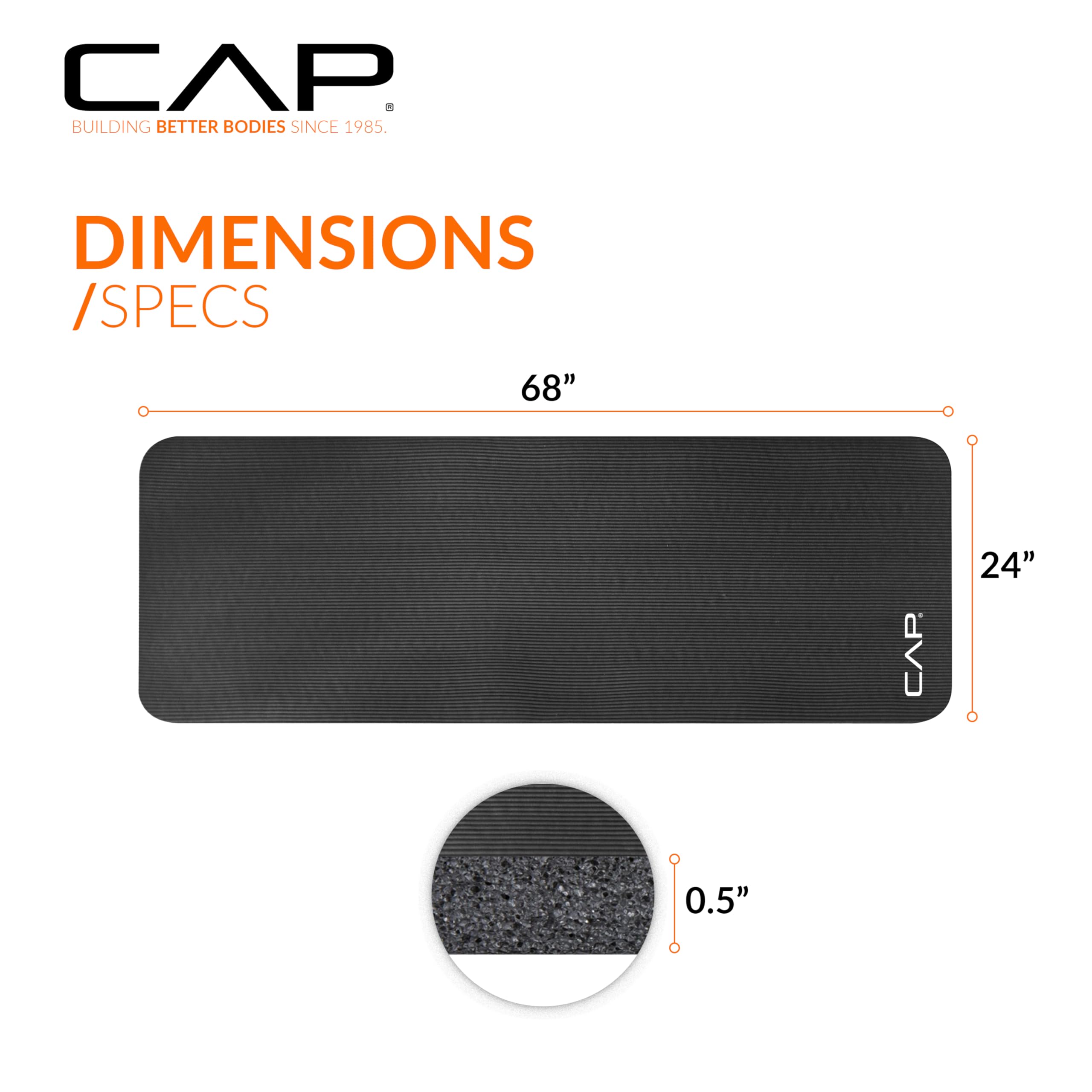 CAP Barbell Yoga Mat 1/2