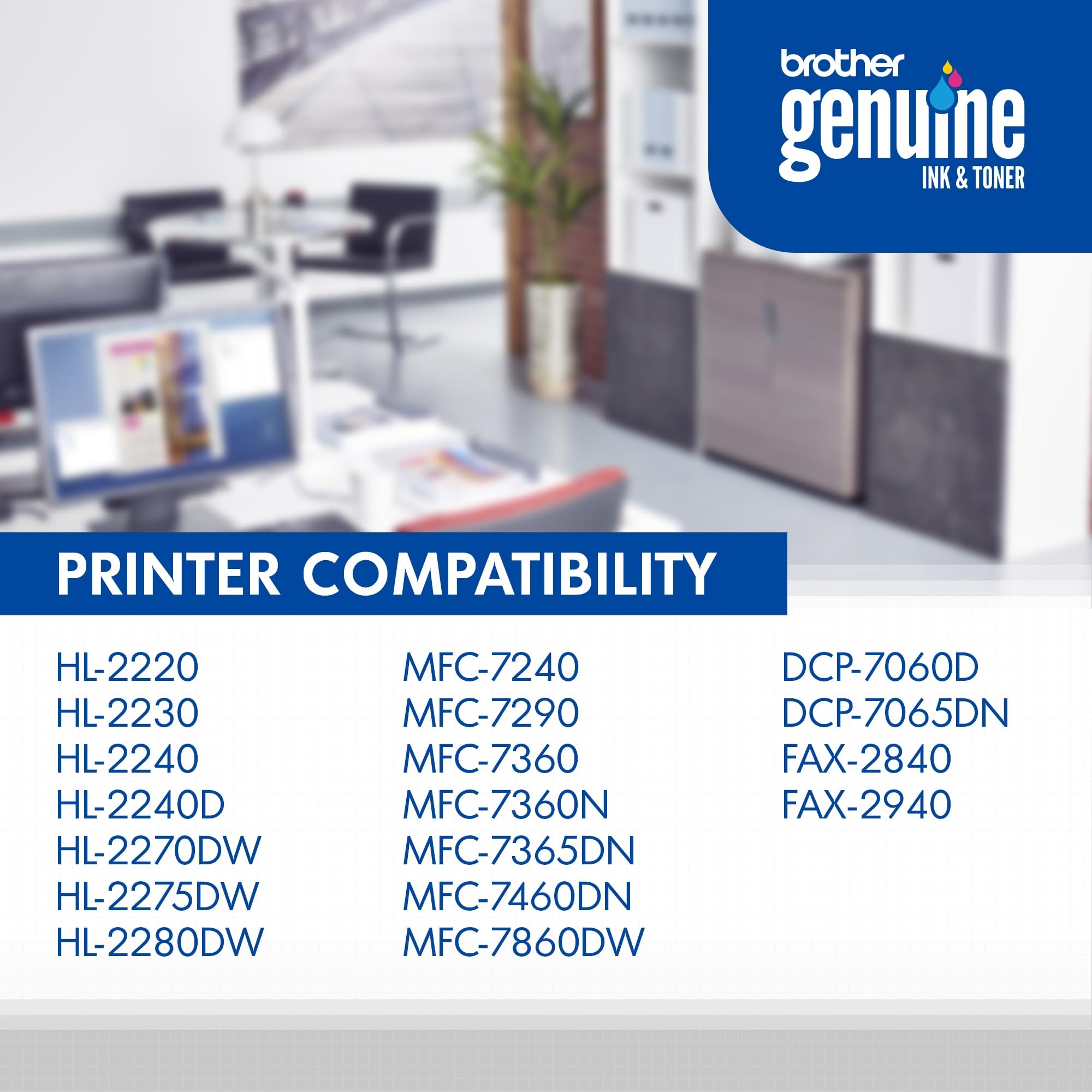 Brother original TN450 High-Yield Black Toner Cartridge, higher yield for value, original toner replacement cartridges, for Brother laser printers DCP-7060D, FAX-2840, HL-2230, MFC-7240 and more 🍁 All In One Marketplace Canada
