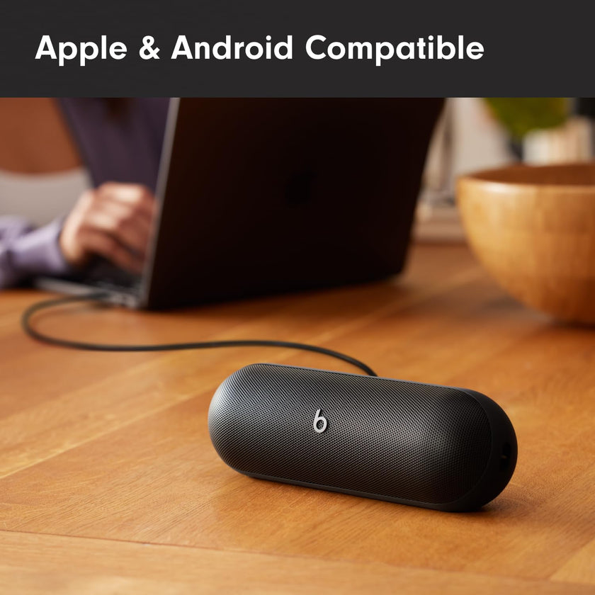 Beats Pill - Portable Bluetooth Speaker, Up to 24H Battery Life, Water Resistant, Bluetooth, Apple & Android Compatible, Seriously Loud Sound for Home, Outdoor & Travel- Matte Black 🍁 All In One Marketplace Canada