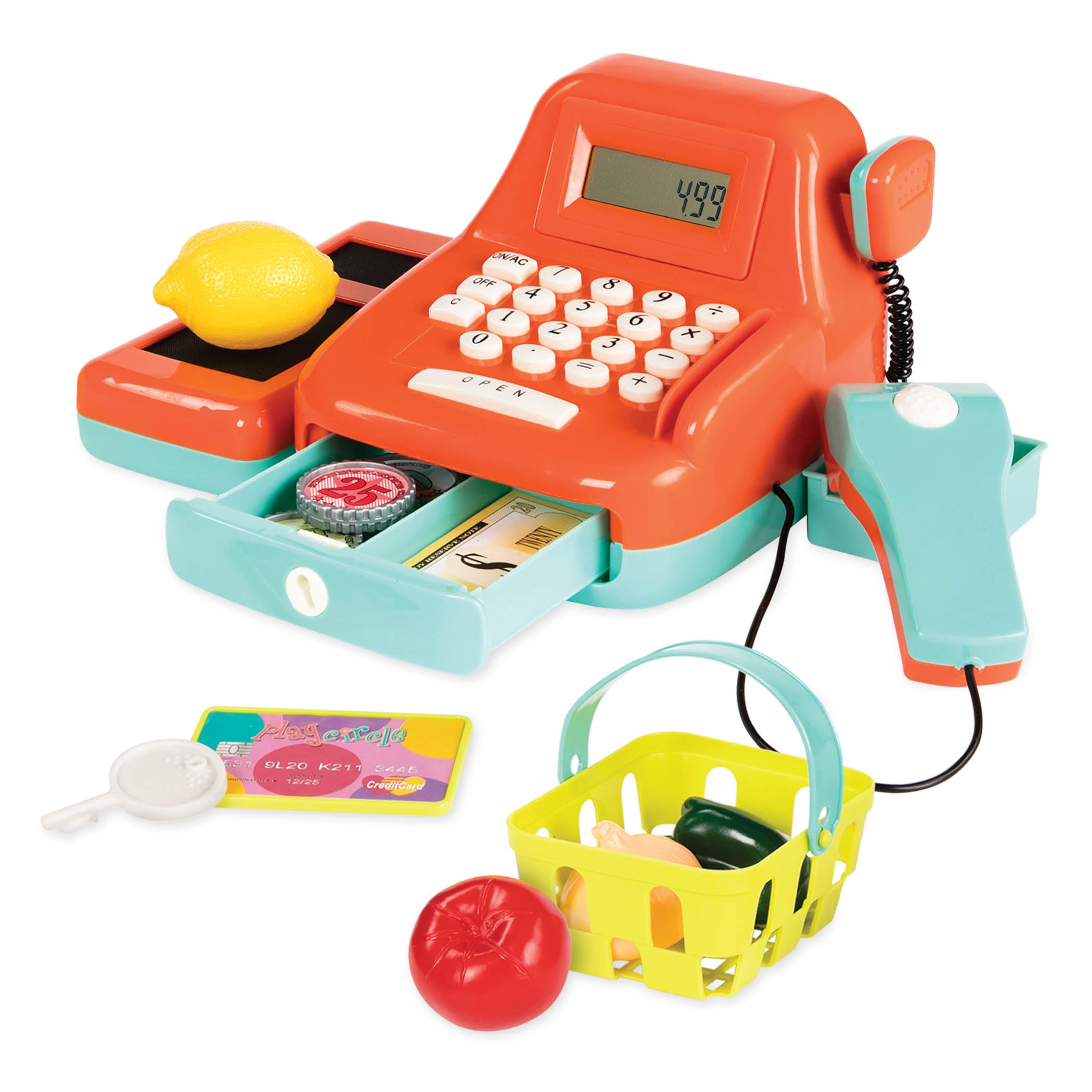 Battat Kids Cash Register with Scanner & Sounds, 26-Piece Set, 26 Pieces 🍁 All In One Marketplace Canada