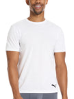 PUMA Men's 4 Pack Cotton Crewneck Short Sleeve T-Shirt, Black/Grey/White/Navy, Large 🍁 All In One Marketplace Canada