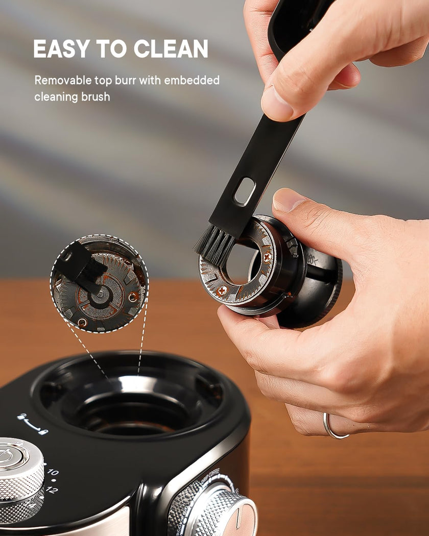 SHARDOR Electric Burr Coffee Grinder 2.0, Automatic Coffee Bean Grinder with 16 Precise Grind Setting, Adjustable Flat Burr Mill for French Press, Drip Coffee and Espresso, 2-14 Cup, Black 🍁 All In One Marketplace Canada