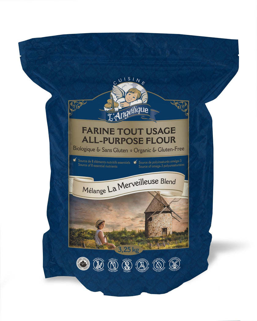 Cuisine L' Angelique La Merveilleuse Gluten-Free & Organic All-Purpose Flour, 3.25kg 🍁 All In One Marketplace Canada