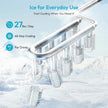 EUHOMY Countertop Ice Maker Machine with Handle, 26lbs Per Day, 9 Ice Cubes Ready in 6 Mins, Auto-Cleaning Portable Ice Maker with Basket and Scoop, for Home/Kitchen/Camping/RV (Silver) 🍁 All In One Marketplace Canada