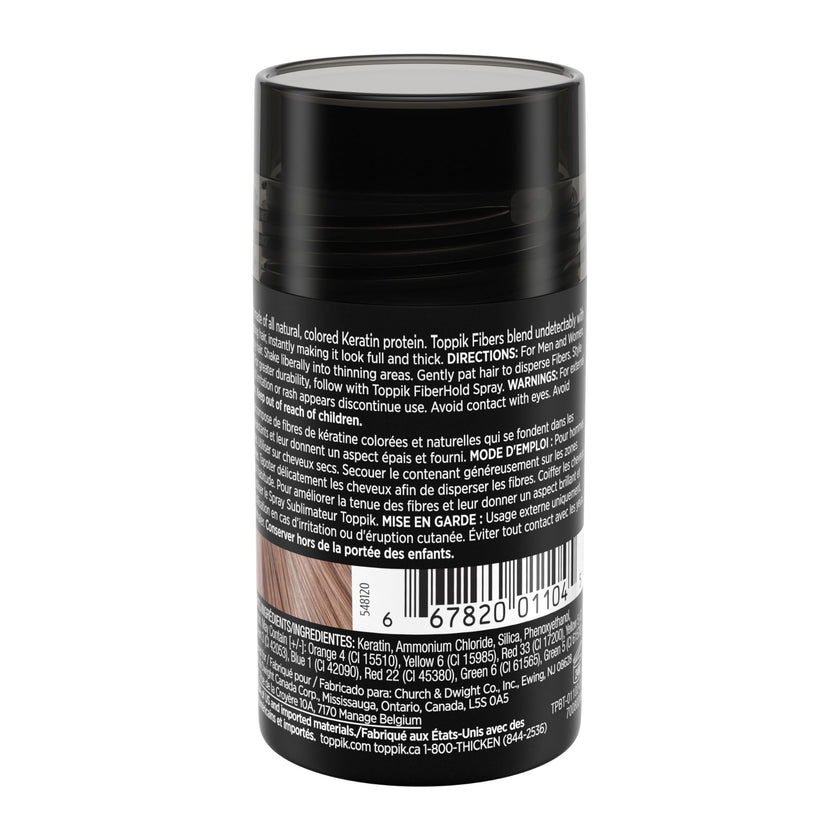 TOPPIK Hair Building Fibers,12 g, Fill In Fine or Thinning Hair, Instantly Thicker Looking, Multiple Shades for Men & Women 🍁 All In One Marketplace Canada