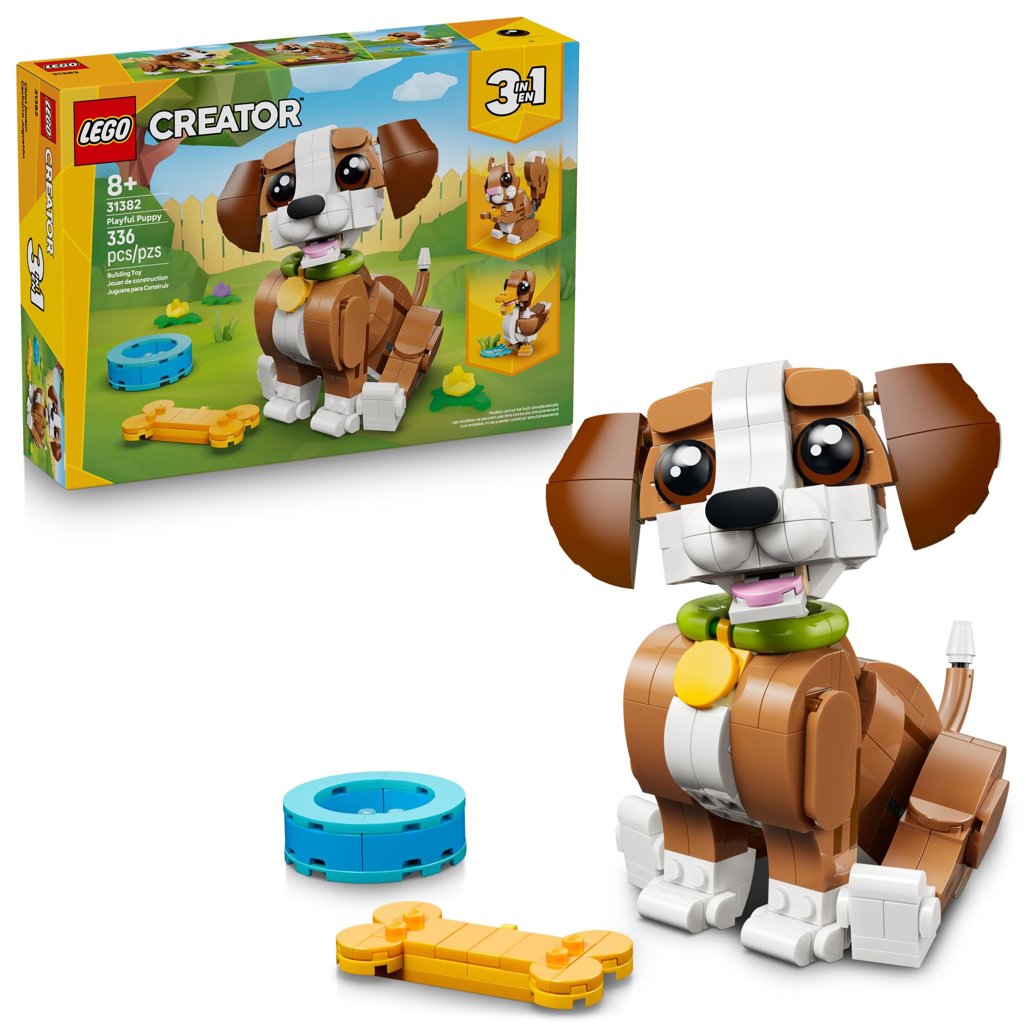LEGO Creator 3 in 1 Cute Animals: Playful Puppy Dog Building Toy for Girls & Boys - Build a Pretend Play Dog, Squirrel, or Duck Toy - Gift Idea for Kids, Ages 8+ - 31382 🍁 All In One Marketplace Canada