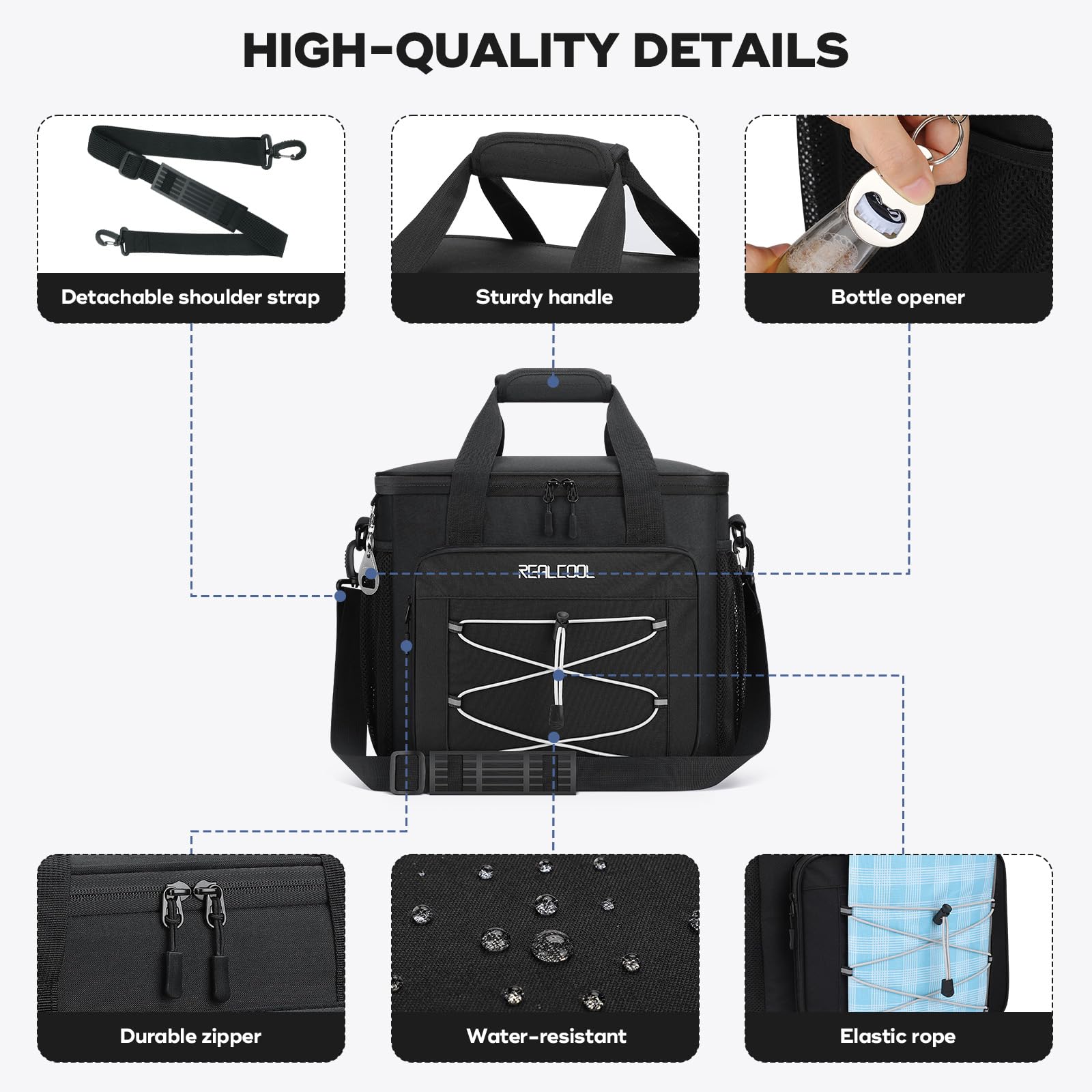 RealCool 35/45 Can Collapsible Soft Cooler Bag, Leakproof Ice Chest 🍁 All In One Marketplace Canada