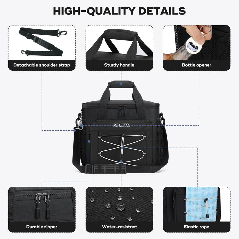 RealCool 35/45 Can Collapsible Soft Cooler Bag, Leakproof Ice Chest 🍁 All In One Marketplace Canada