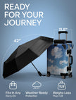 Repel Windproof Travel Umbrella - Compact & Withstands Winds up to 100MPH, Strongest Premium Auto Folding Umbrella for Rain and Sun - Durable, Light & Portable for Women & Men, Fits Backpack & Cars 🍁 All In One Marketplace Canada