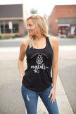 Fueled by Coffee and Crystals Racerback Tank Top