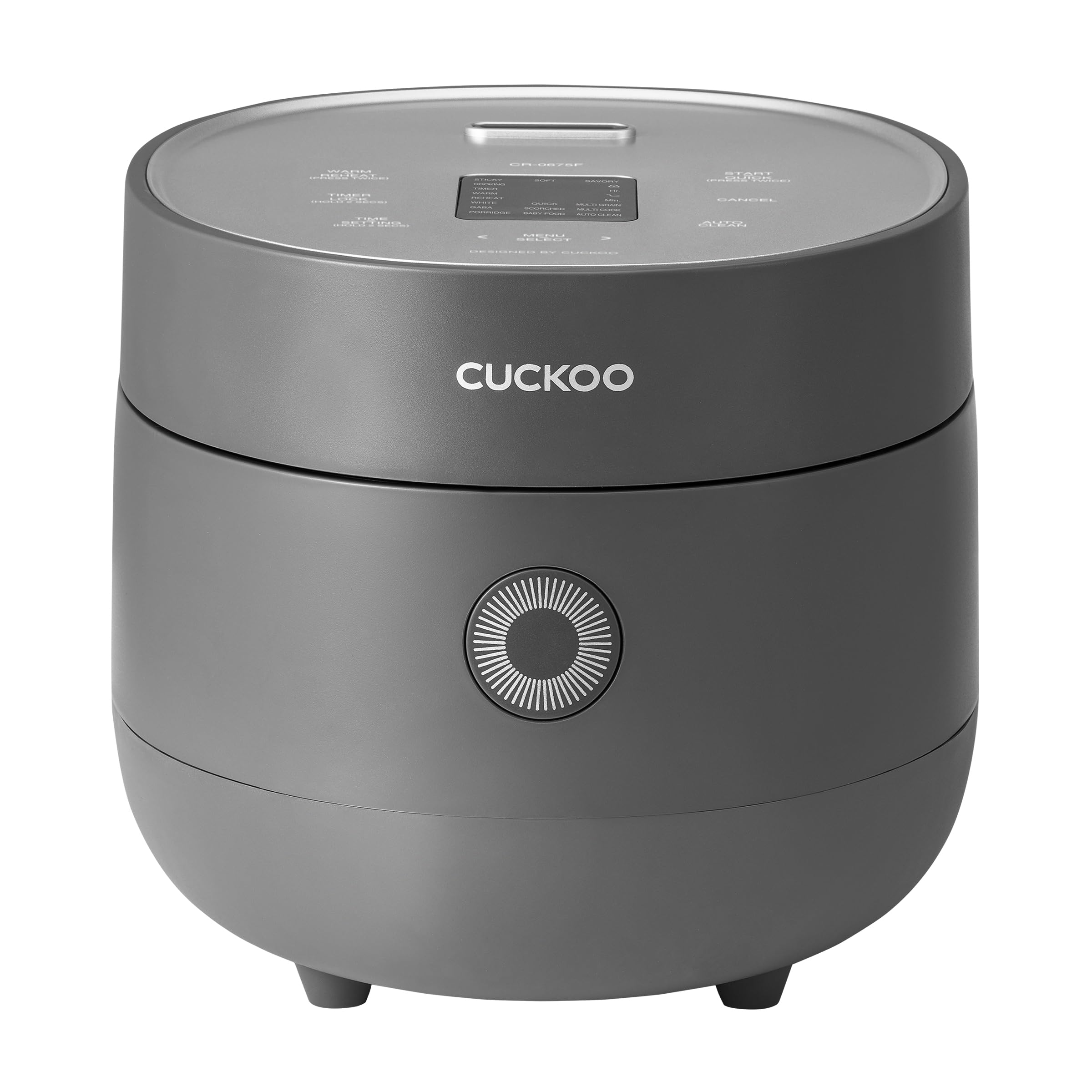 CUCKOO Rice Cooker 6 Cup Uncooked / 12 Cup Cooked, Modern Fuzzy Logic Rice Cooker Small with Delay Timer & Keep Warm Setting, Versatile Food Steamer for Cooking, Non-Stick Inner Pot, Gray (CR-0675FG) 🍁 All In One Marketplace Canada