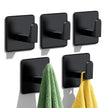 Auxmir Self Adhesive Hooks for Coat Towel, 7KG Heavy Duty Towel Hooks Stick on Wall and Door, 5 Pack Stainless Steel Waterproof Rustproof Wall Hanger for Bathroom Kitchen Office Shower 🍁 All In One Marketplace Canada