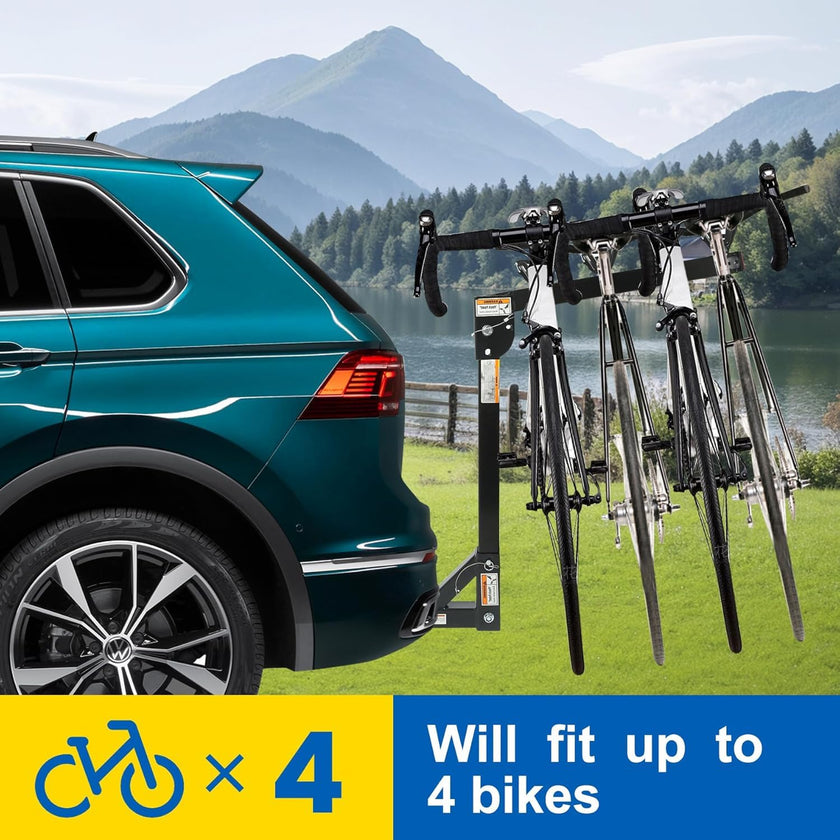 MaxxHaul (70210) 4-Bike Deluxe Hitch Mount Rack , Black 🍁 All In One Marketplace Canada