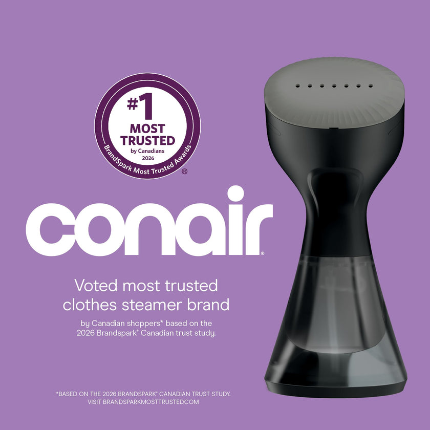 Conair Compact Garment Steamer for Clothes, 1100 watts, Small Size Tackles Big Wrinkles with Fast Heat Up 🍁 All In One Marketplace Canada